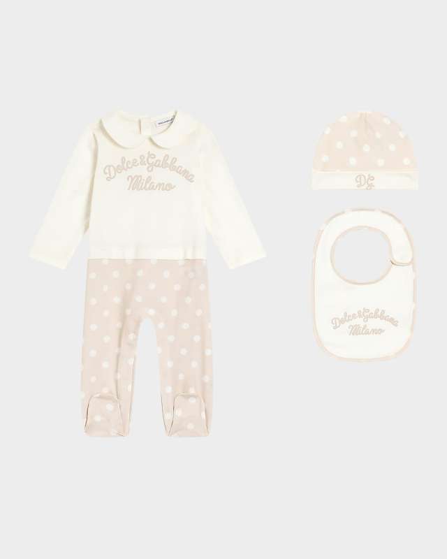 Girl's 3-Piece Jersey Gift Set, Size 0